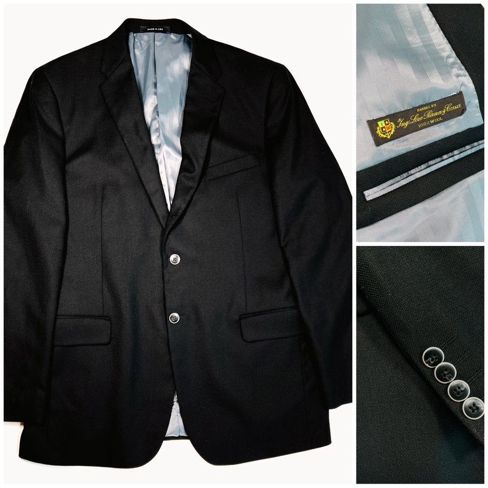 SAKS FIFTH AVENUE Loro Piana 100% Wool Blazer 44L